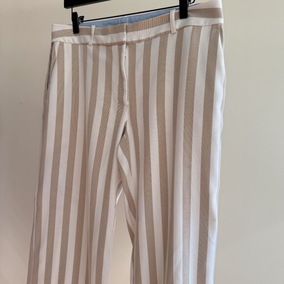 Tommy Hilfiger Striped Wide Leg Cropped Trousers - Picture 4 of 8